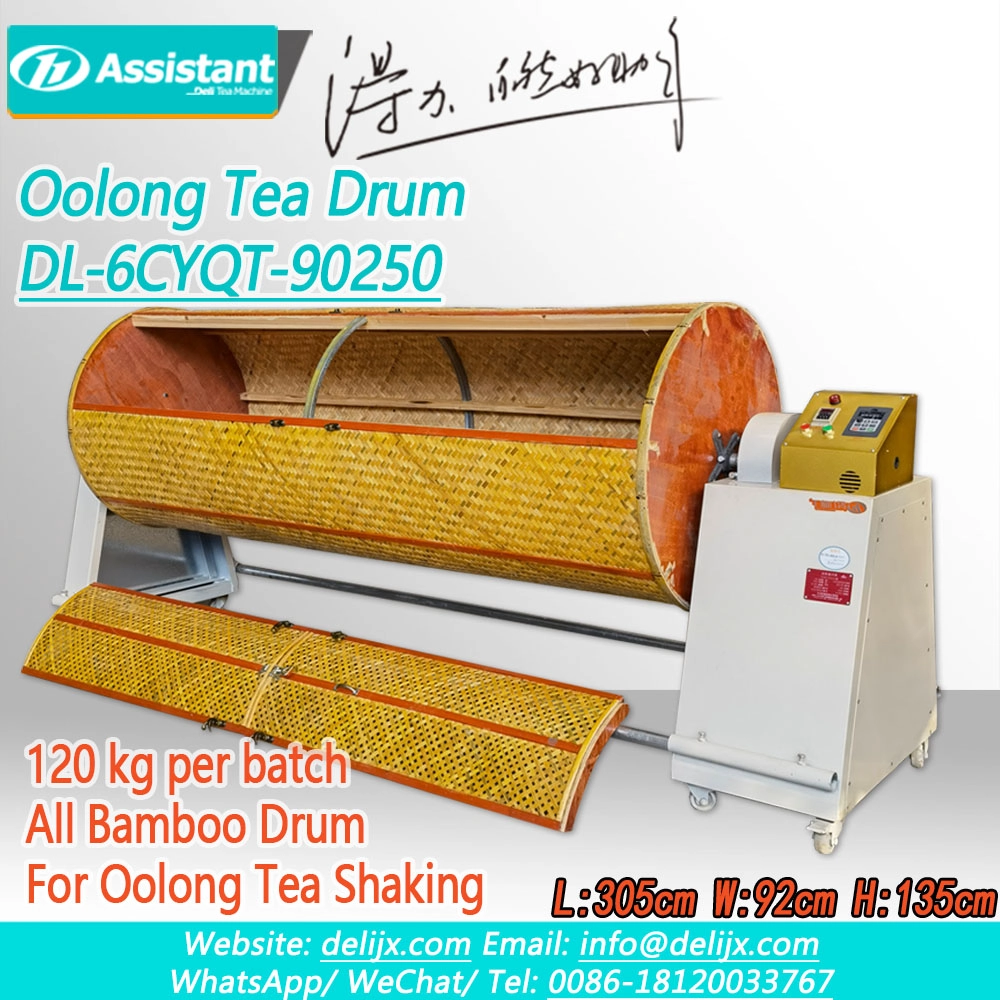 China Bamboo Type Oolong Drum Shaking Machine DL-6CYQT-90250 manufacturer Bamboo Type Oolong Drum Shaking Machine DL-6CYQT-90250
