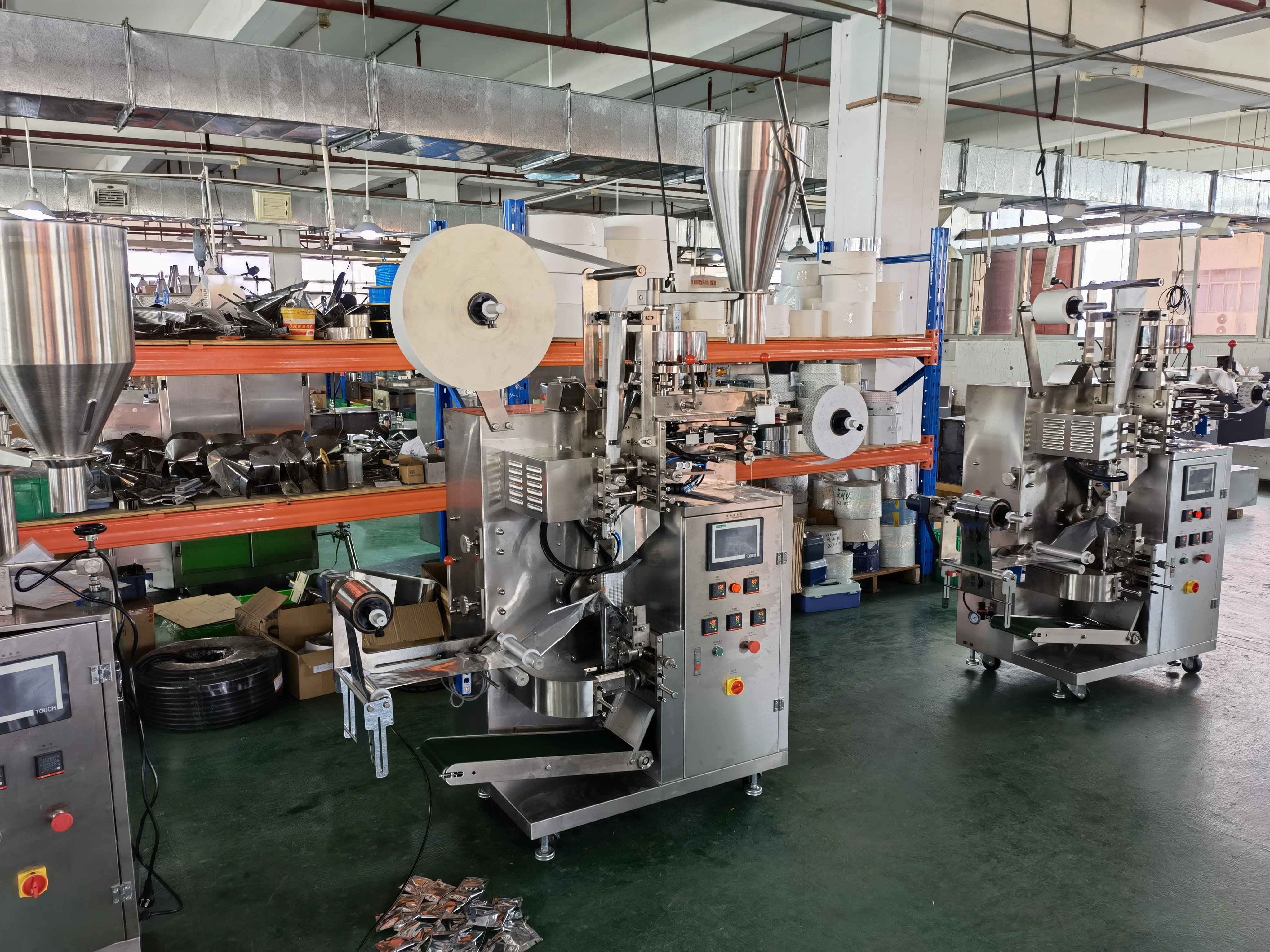 Tea bag packing machines