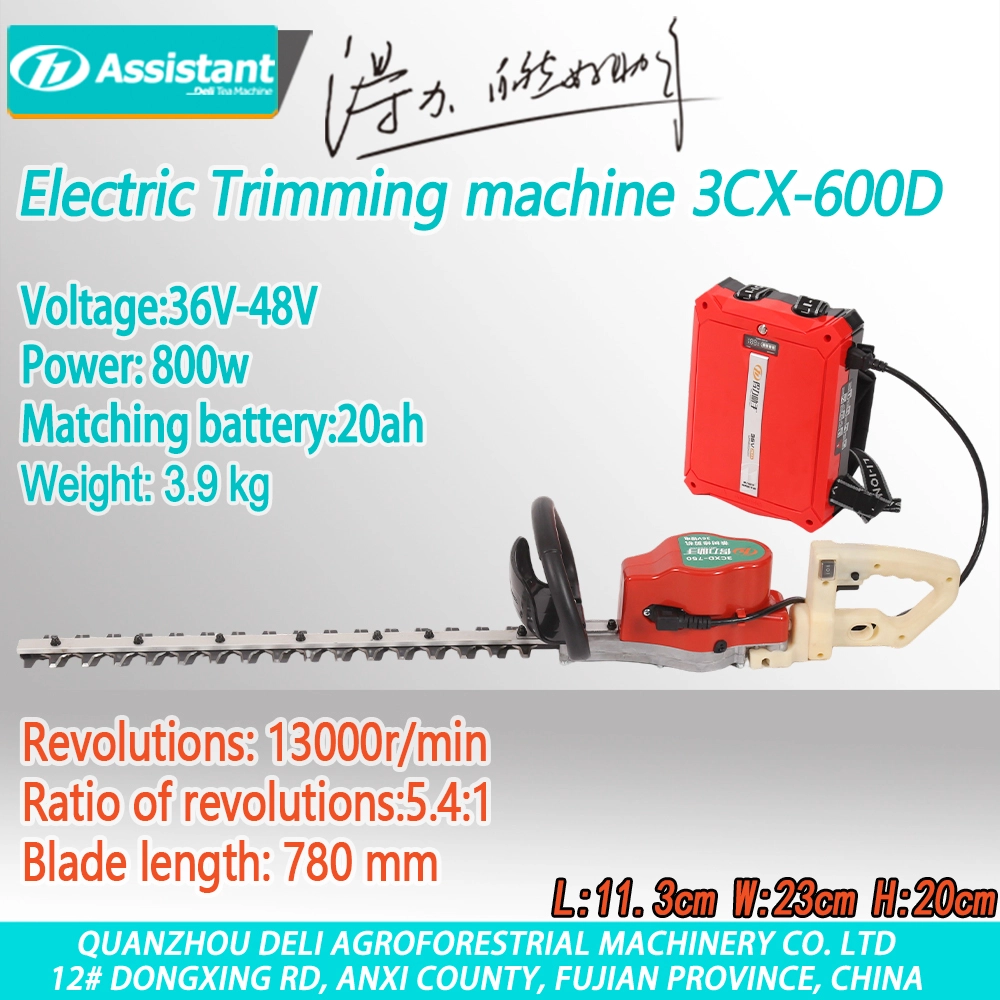 36V-48V Backpack Motor Berus Lithium Bateri Litiah Perangkian Double Blade Hedge Hedge Taman Pemangkas Taman 3CX-600D