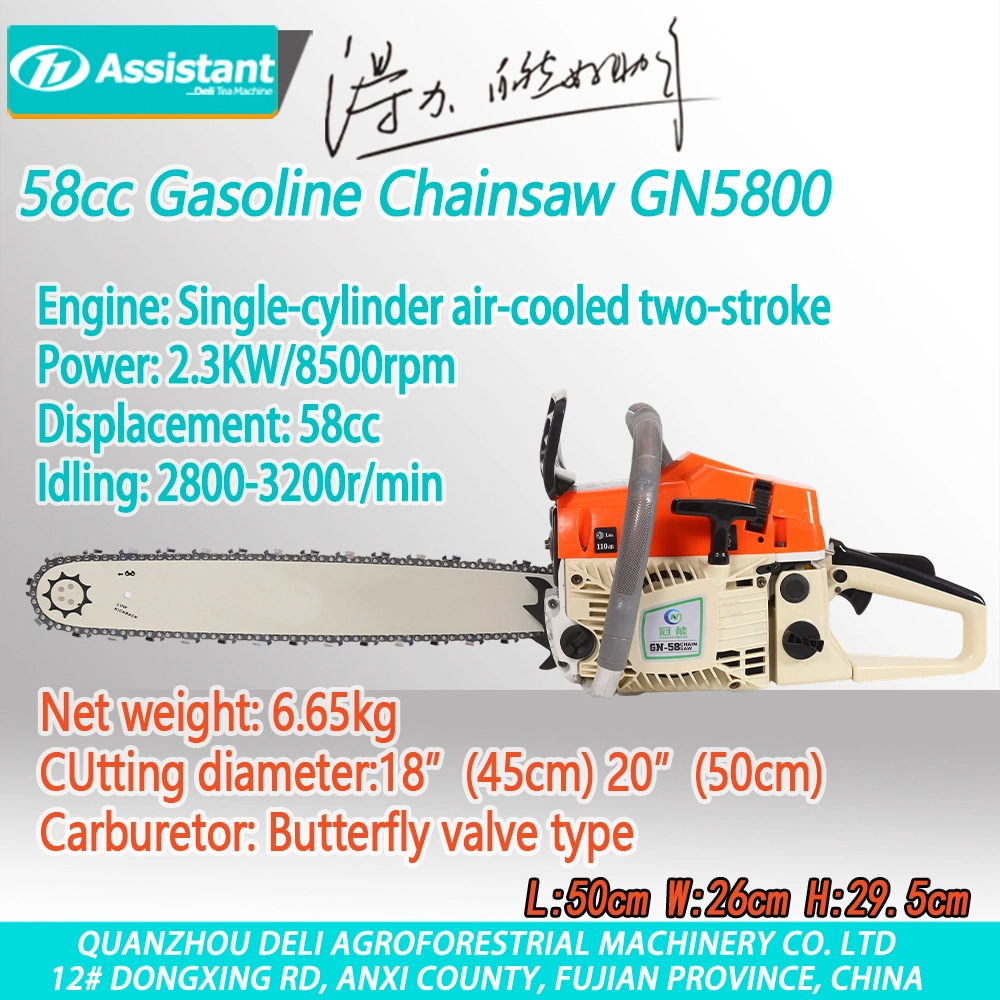 24 inci petrol kayu pemotongan kayu untuk pemangkasan taman 58cc trencher DIY gred GN5800