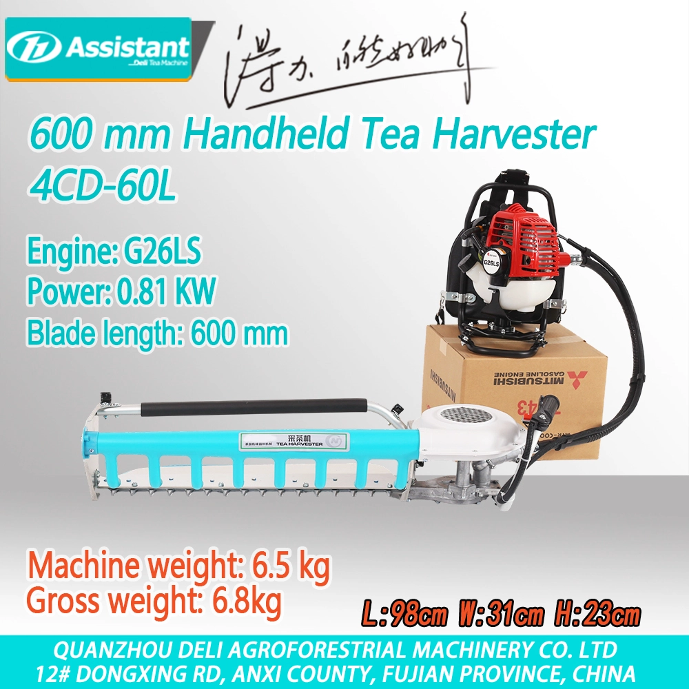 Teh Teh Teh Plucking Teh 600mm Menuai Picker Daun Pertanian Automatik Dua-Stroke 4C-60L