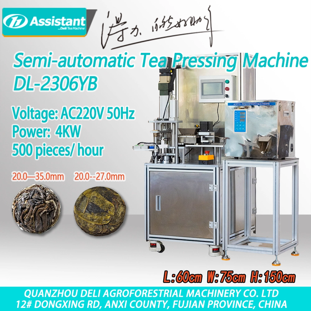 Peralatan Menekan Teh 1 stesen separa automatik Untuk teh Pu'er DL-2306YB