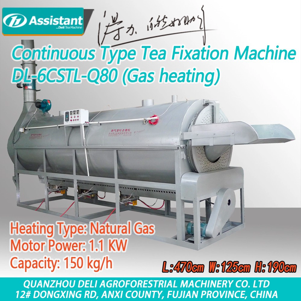 Газопогревание непрерывного типа Машина для фиксации чая (De-Enzymer Machine) DL-6CSTL-Q80