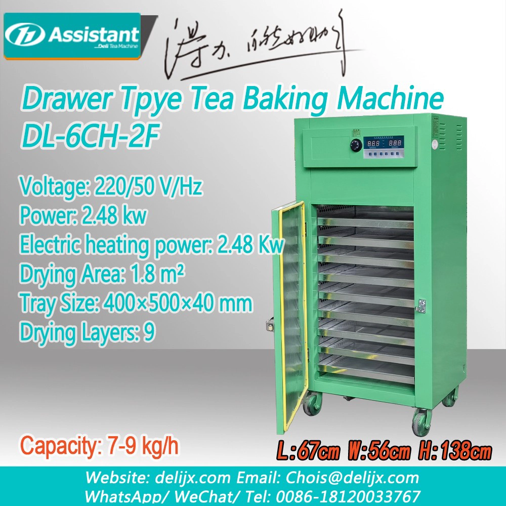 F Series Square Automatic Tray Baking Cabinet Machine DL-6CH-2F
