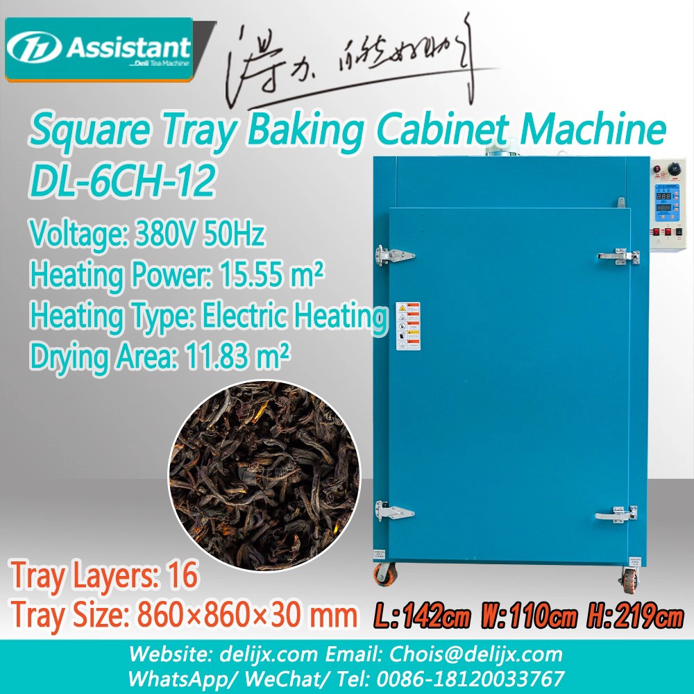 Automatic Square Tray Tea Baking Cabinet Machine DL-6CH-12