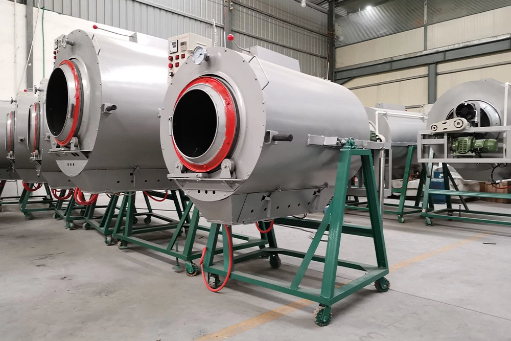 Drum-Type Gas Tea Fixation Machine