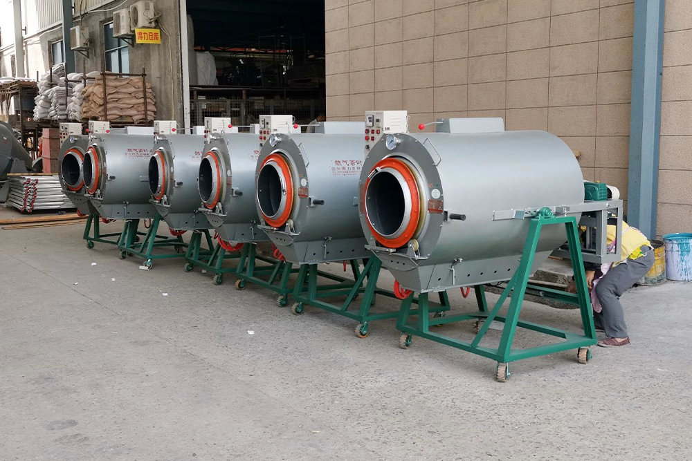 Drum-Type Gas Tea Fixation Machine
