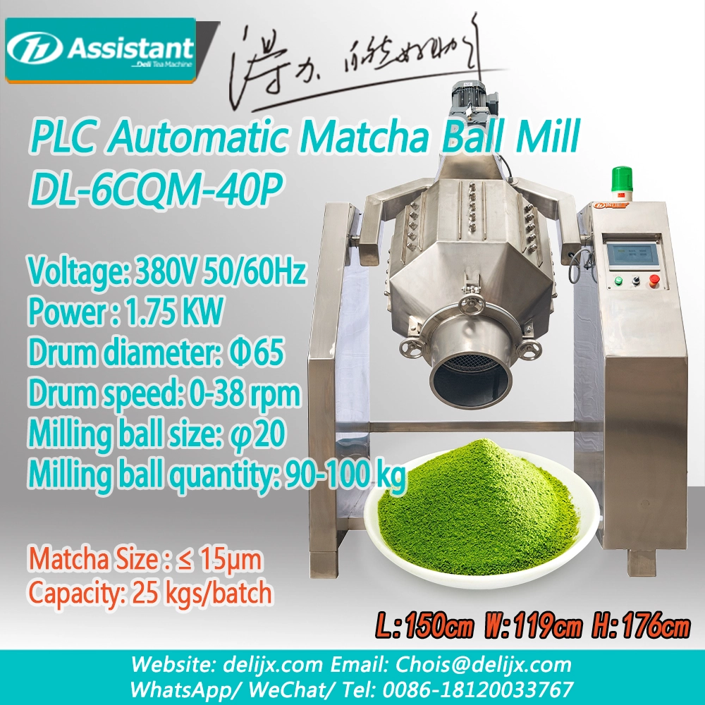 15μm Matcha Automatic Ball Milling Grinder Machine For Tea Powder Processing DL-6CQM-40 - COPY - vtpn0u