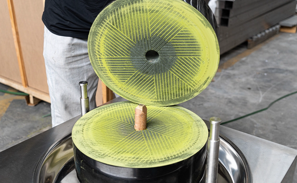 black gold stone matcha mill