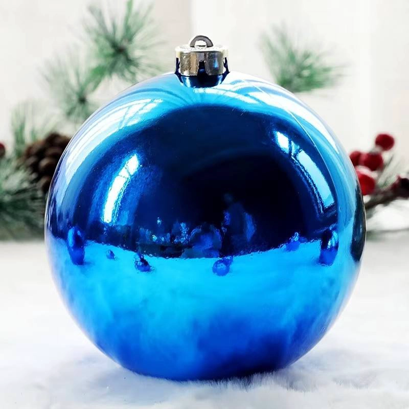 Shiny Blue Mirror Christmas Ball