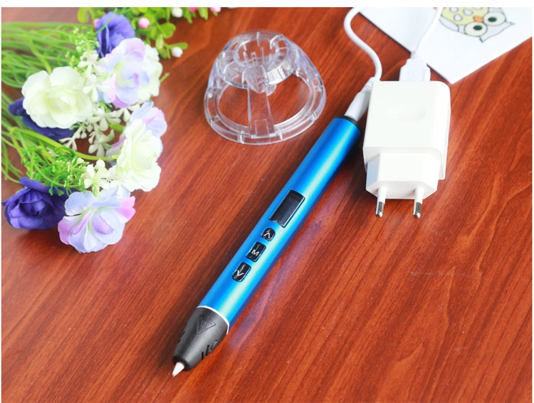 3D printer doodle pen stereo drawing pen kids 3D pen printing with PCL PLA ABS material refills