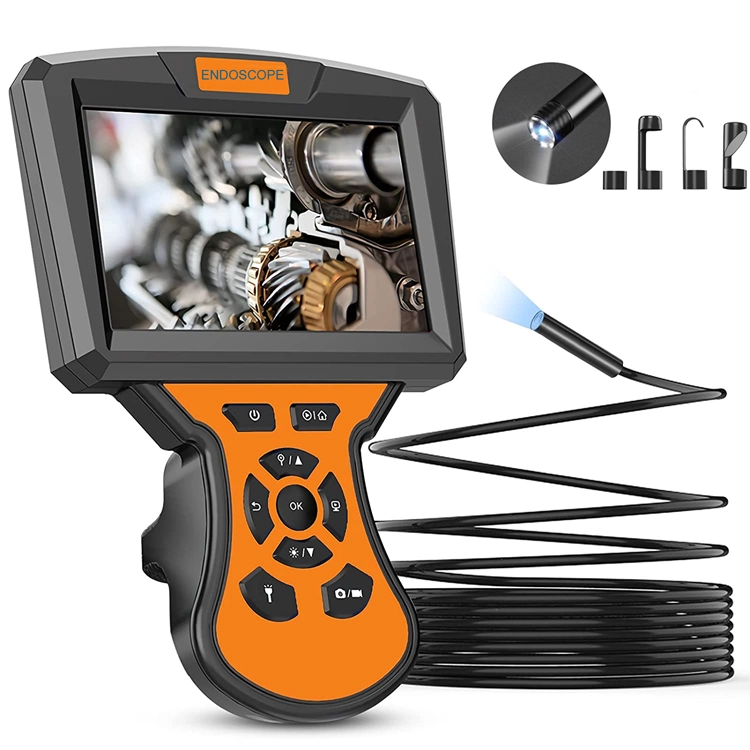 نموذج جديد محمول عدسة واحدة الأنابيب Borescope 5 بوصة Hd Lcd يده فيديو التفتيش الصناعي كاميرا المنظار