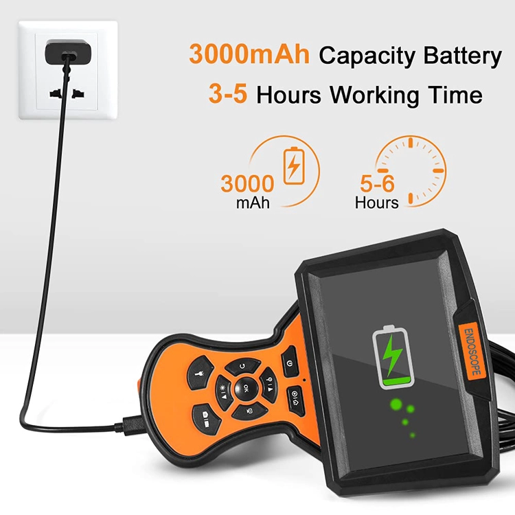 نموذج جديد محمول عدسة واحدة الأنابيب Borescope 5 بوصة Hd Lcd يده فيديو التفتيش الصناعي كاميرا المنظار