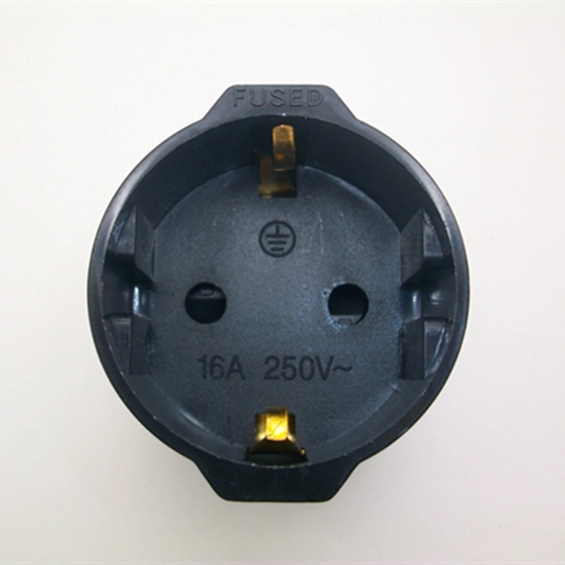Adaptador europeo alemán a británico, convertidor de enchufe estándar británico, enchufe de conversión de Indonesia a británico, 13A, negro