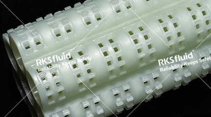 RKSfluid FRPP قلب فلتر الشمعة المكون من قطعة واحدة لترشيح المواد المسببة للتآكل