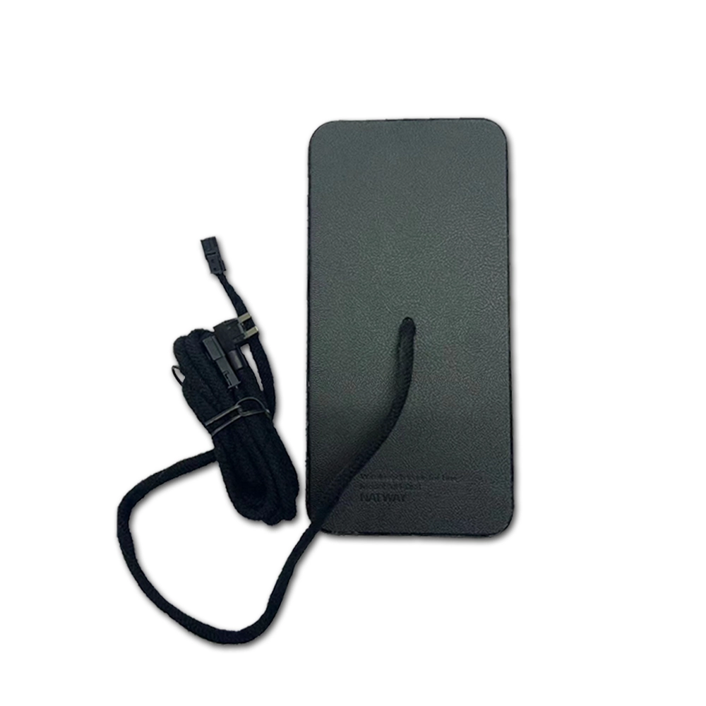 Tapis de chargement sans fil rapide en matériau PU personnalisable, pour bus ou autres véhicules, prend en charge la charge d'entrée DC12-24V (MH-D88)