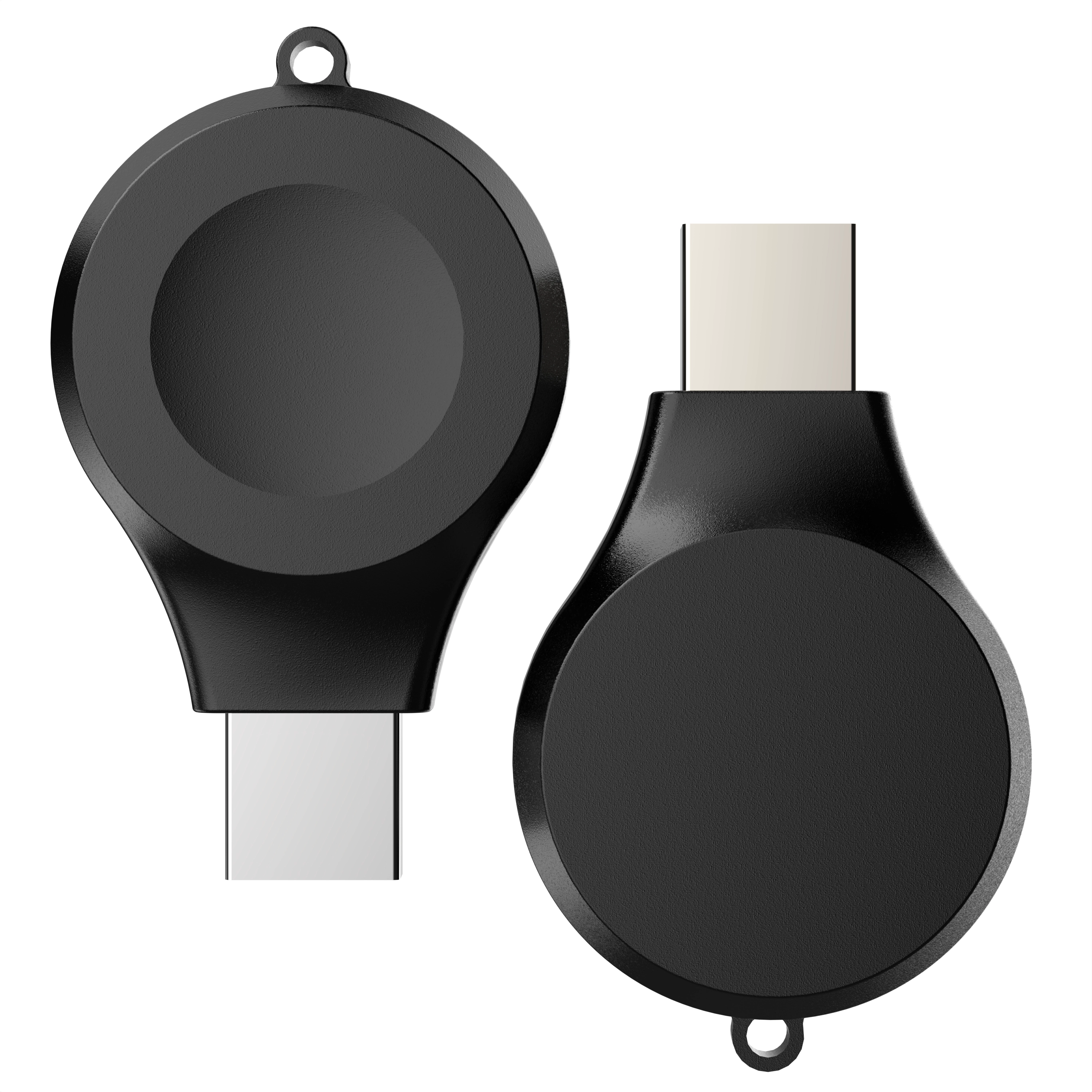Caricatore wireless magnetico per Apple Watch con design mini portachiavi portatile per tutte le serie iWatch Allineamento automatico per una ricarica senza interruzioni (MH-D37)