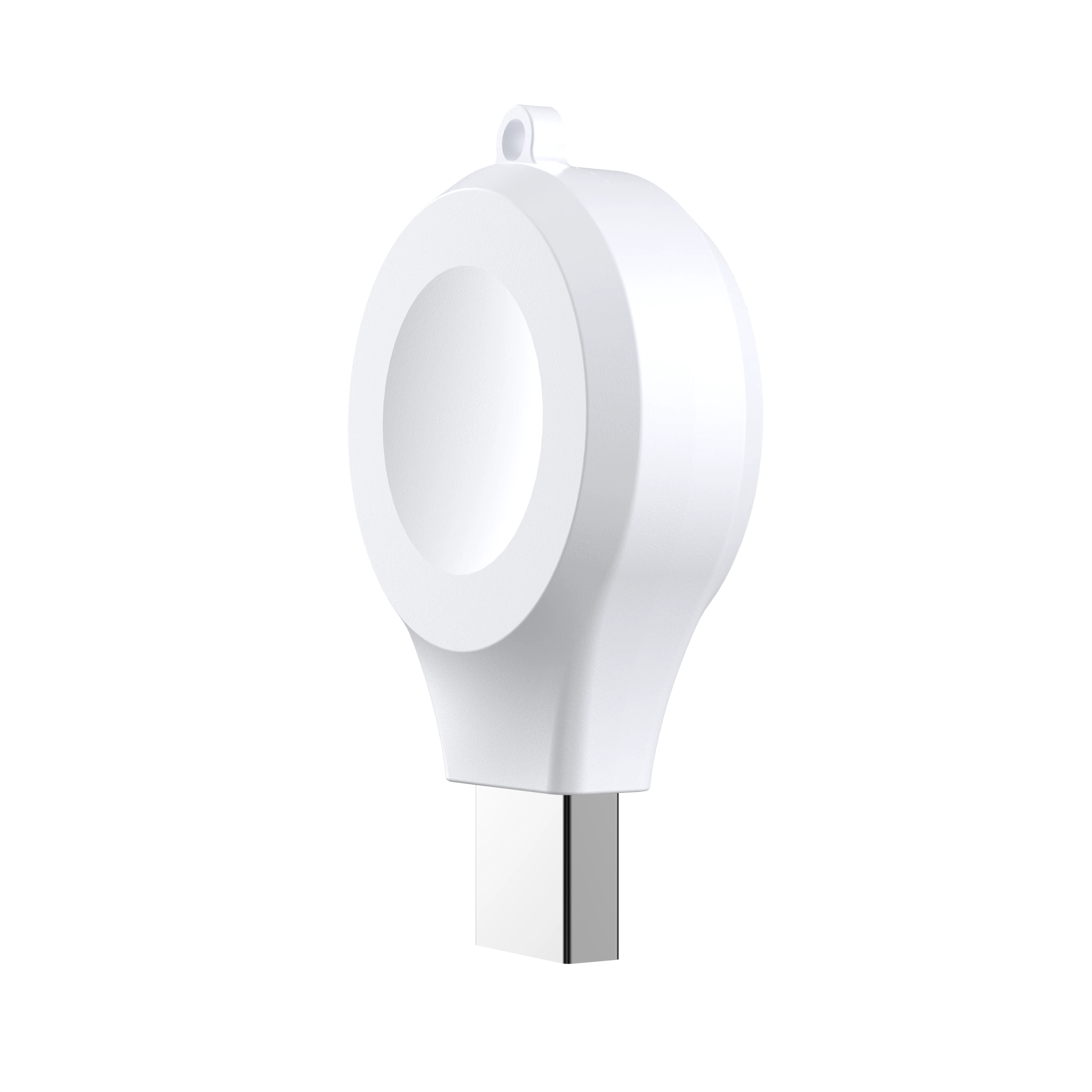 Caricatore wireless magnetico per Apple Watch con design mini portachiavi portatile per tutte le serie iWatch Allineamento automatico per una ricarica senza interruzioni (MH-D37)