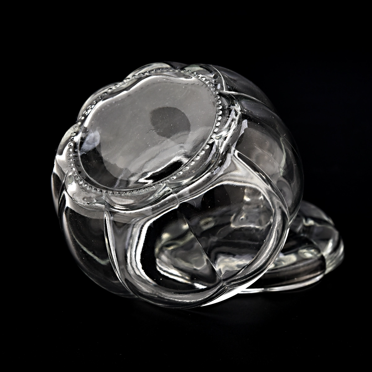 clear pumpkin shaped glass candle container for making wholesale clear pumpkin shaped glass candle container for making wholesale