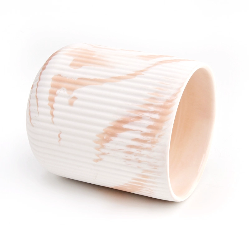 custom ceramic Candle Vessels round Ceramic Candle Jar Wholesale