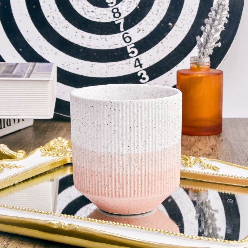 Customized Morden Design Ceramic Candle Vessels