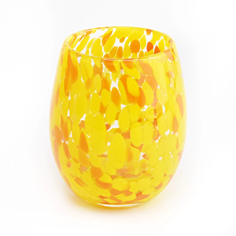 Hand-made Colorful Glass Candle Jars Manufacturer Hand-made Colorful Glass Candle Jars Manufacturer