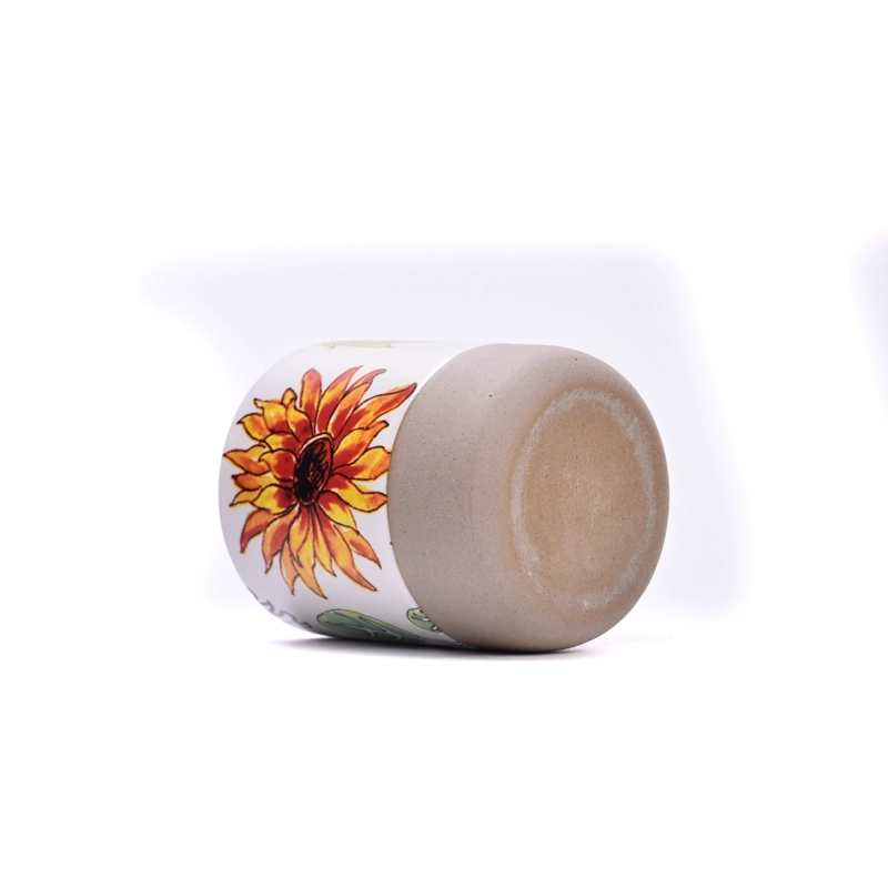 New design votive candle vessel empty ceramic candle jar in bulk