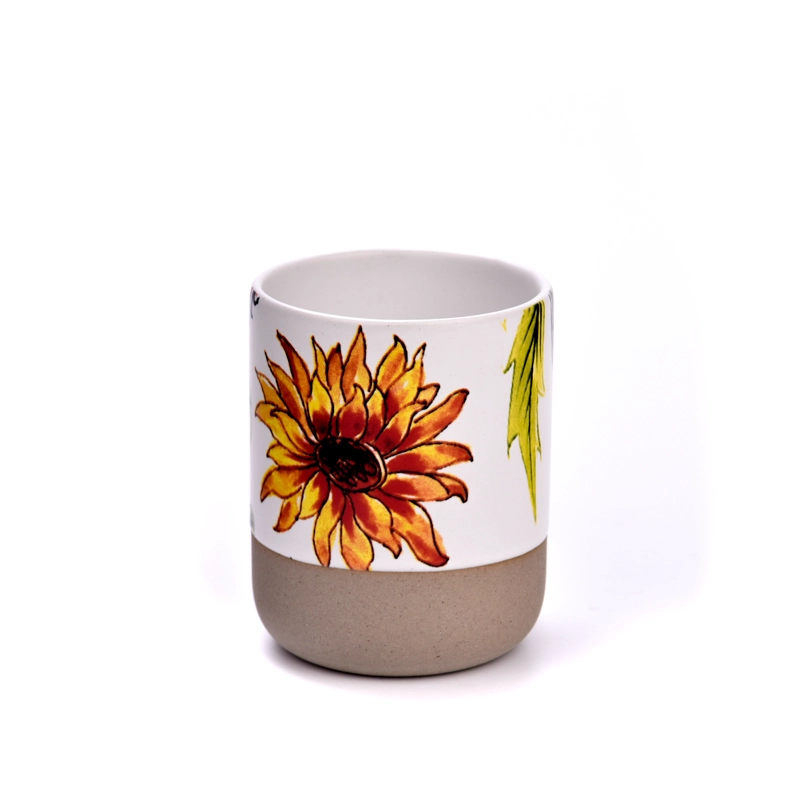New design votive candle vessel empty ceramic candle jar in bulk