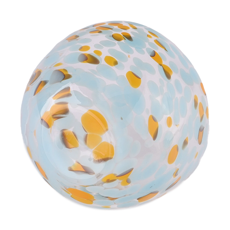 Unique design handmade glass bowl for candle holder wholesale