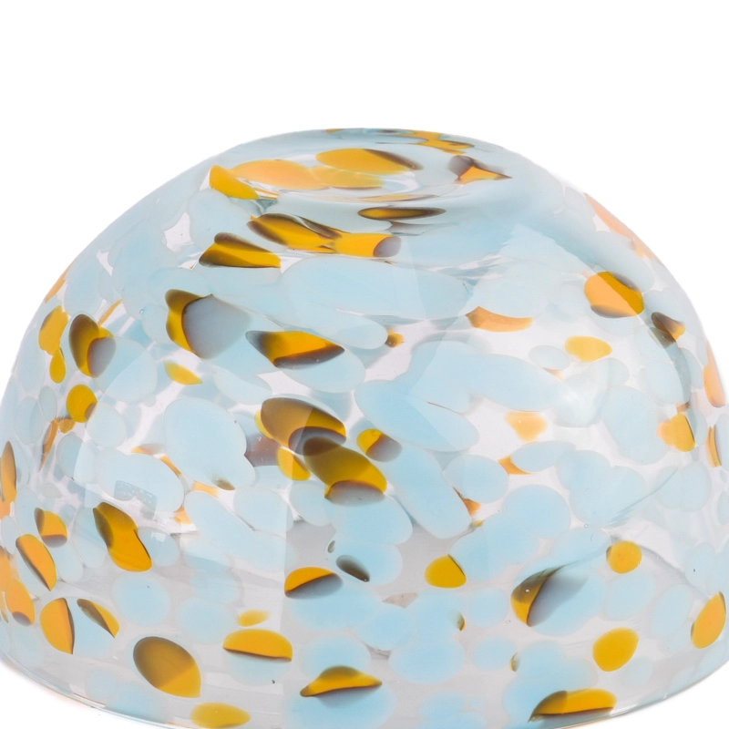 Unique design handmade glass bowl for candle holder wholesale