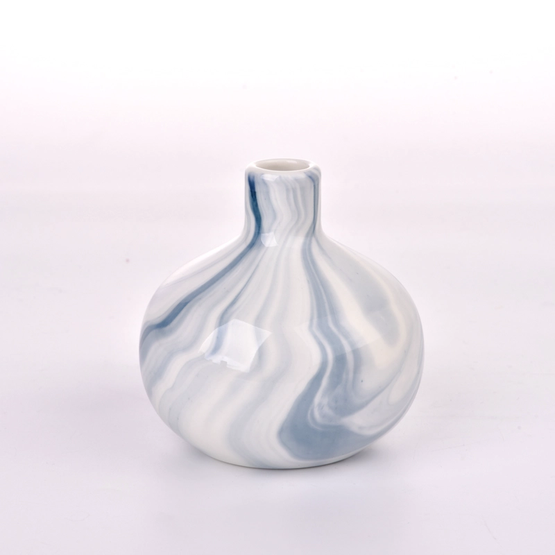 Trendy Marble Decorative Ceramic Reed Diffuser Bottle