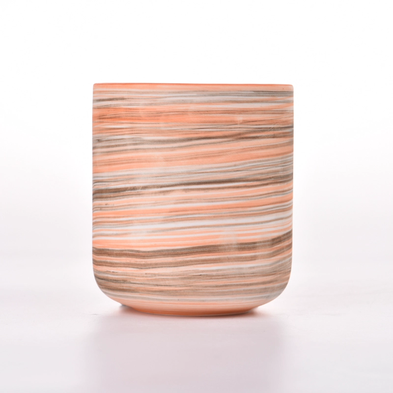Decorative for Wedding Party Ceramic Candle Vessels Customized Stoneware Candle Jar Decorative for Wedding Party Ceramic Candle Vessels Customized Stoneware Candle Jar