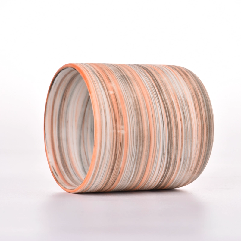 Decorative for Wedding Party Ceramic Candle Vessels Customized Stoneware Candle Jar Decorative for Wedding Party Ceramic Candle Vessels Customized Stoneware Candle Jar
