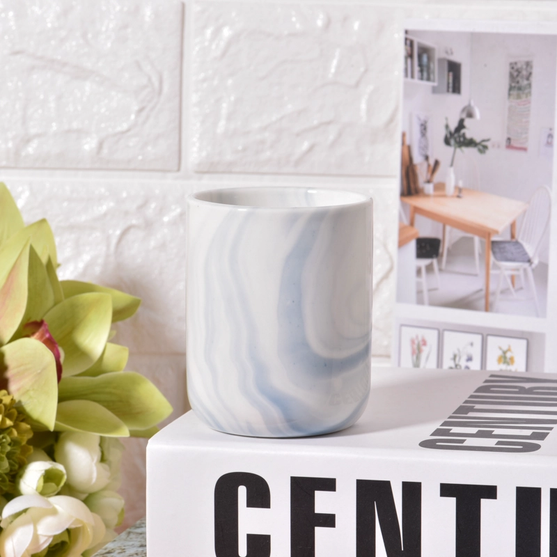 Votive Marble Ceramic Candle Jar with Home Decor Wholesale