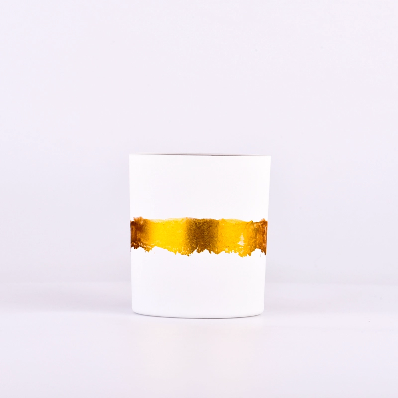 Customized Logo Color Glass Candle Holders 300ml Candle Glass Jar Customized Logo Color Glass Candle Holders 300ml Candle Glass Jar