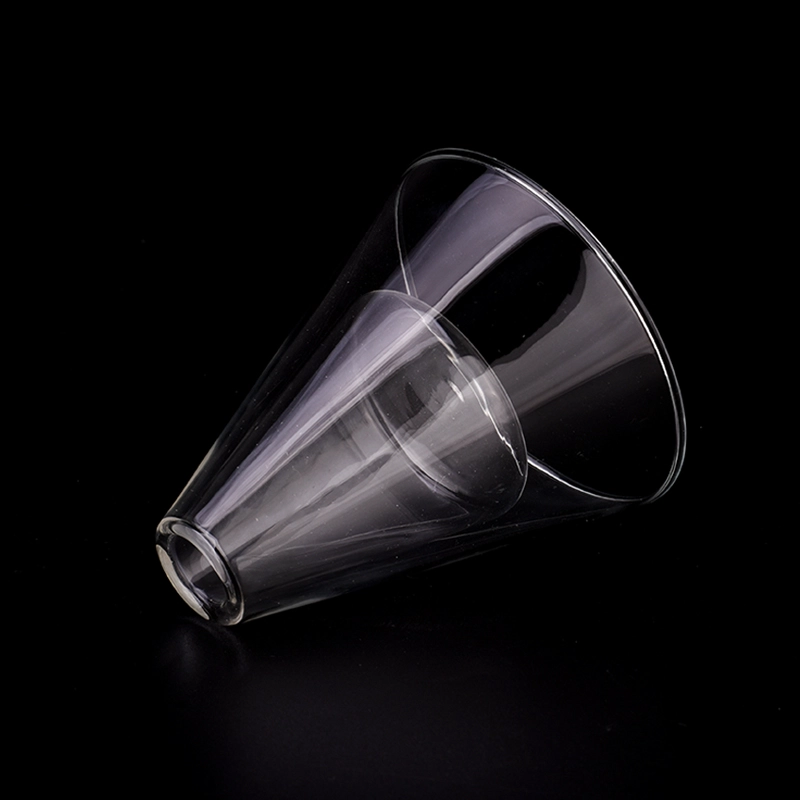 wholesales clear triangle borosilicate glass perfume bottle