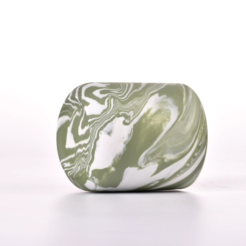 Wholesale luxury empty ceramic clay candle jar for candle making