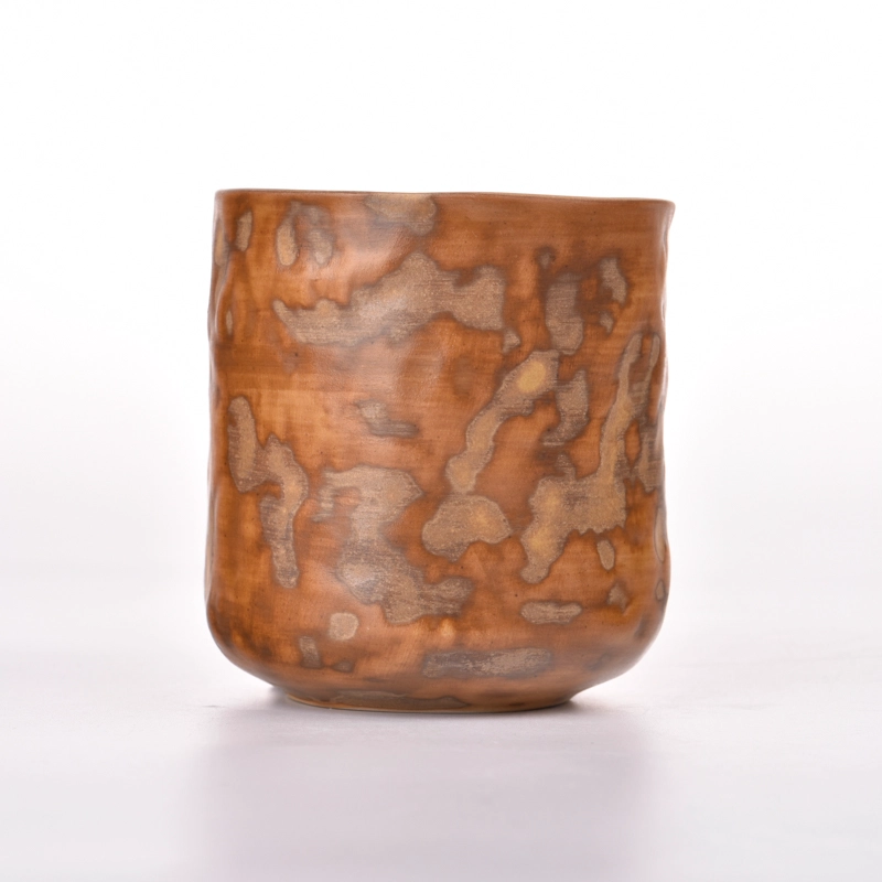 Wholesale empty ceramic candle jar for candle home decoration
