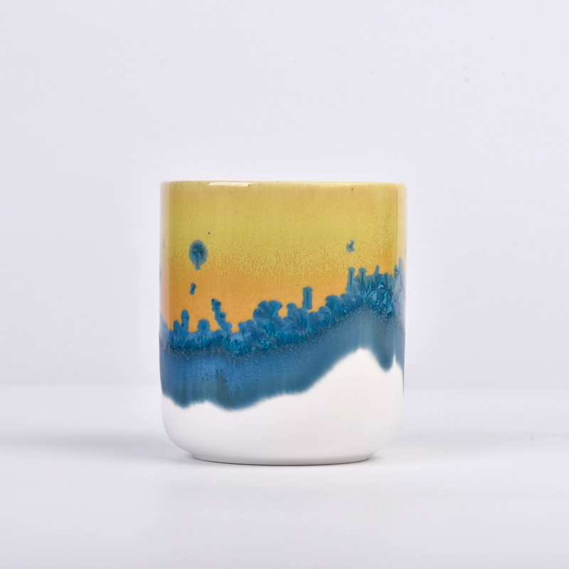 385ml Ceramic Candle Vessels 10oz Beautiful Colorful Ceramic Candle Jars Wholesale 385ml Ceramic Candle Vessels 10oz Beautiful Colorful Ceramic Candle Jars Wholesale