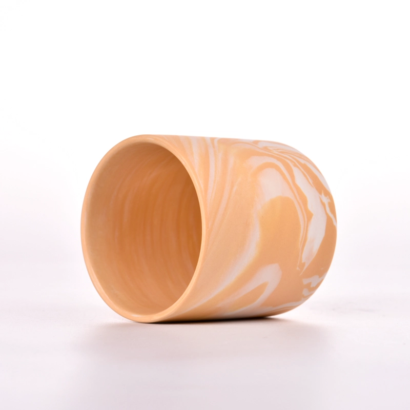 Morden Design Cylinder Marble Decoration Ceramic Candle Holders Morden Design Cylinder Marble Decoration Ceramic Candle Holders