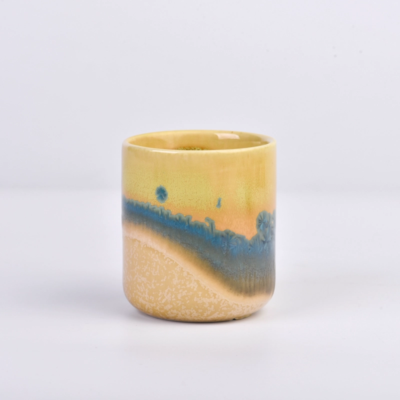 wholesale ceramic empty candle jars unique luxury ceramic candle vessels