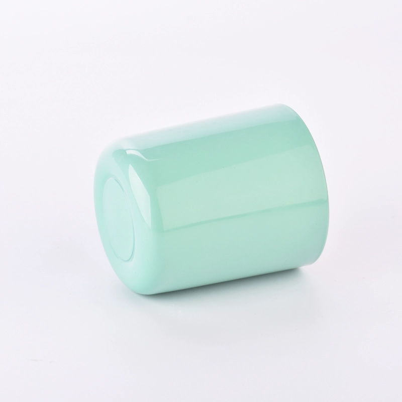 Wholesale Custom colorful style glass jar with round bottom Soy Wax candles gift