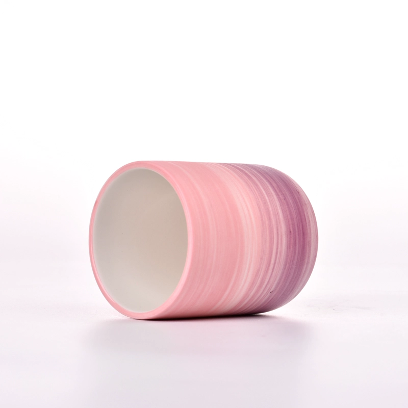 Wholesale empty ceramic candle vessels luxury bulk scented candle jar