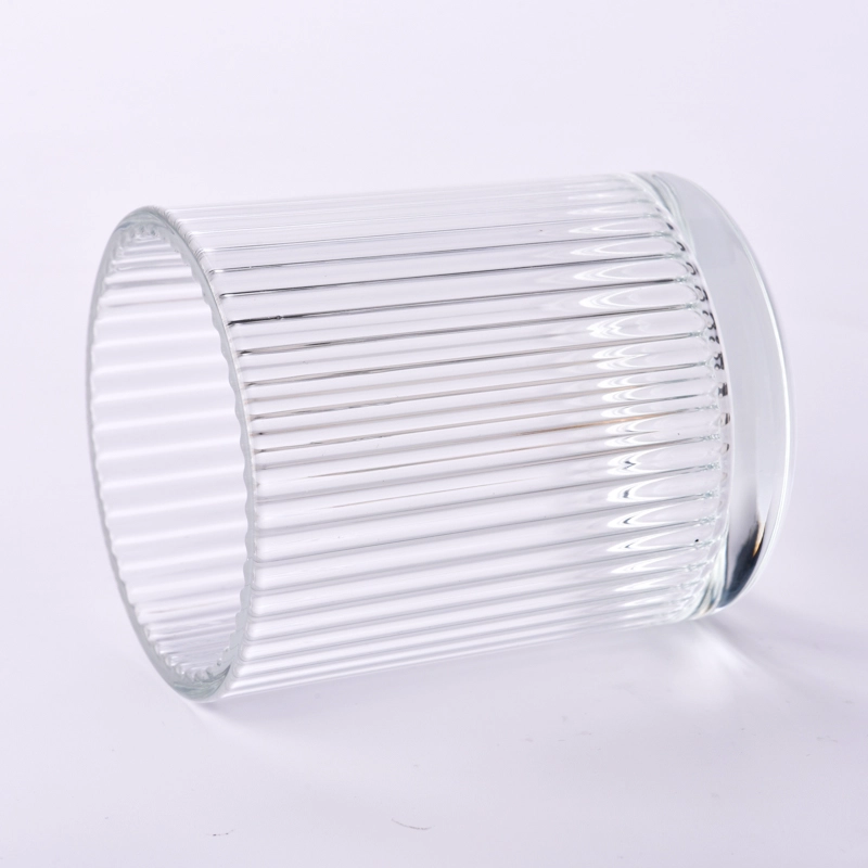 Crystal Glass Candle Holders Popular Ribber Glass Candle Vessels Wholesale Crystal Glass Candle Holders Popular Ribber Glass Candle Vessels Wholesale
