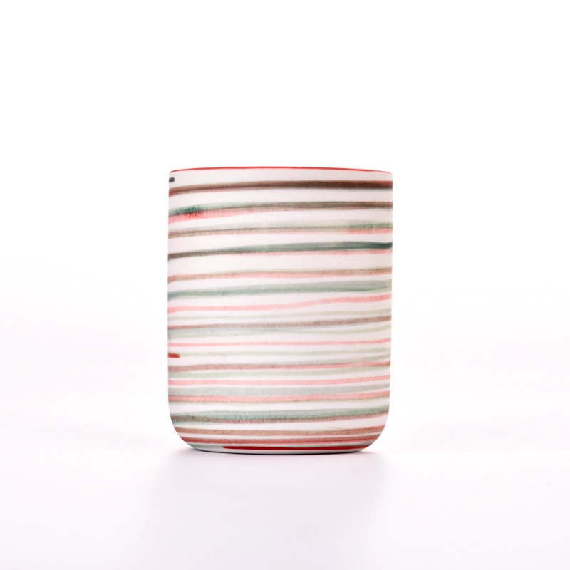 Votive ceramic candle jar tealight wholesale ceramic candle container with home decor