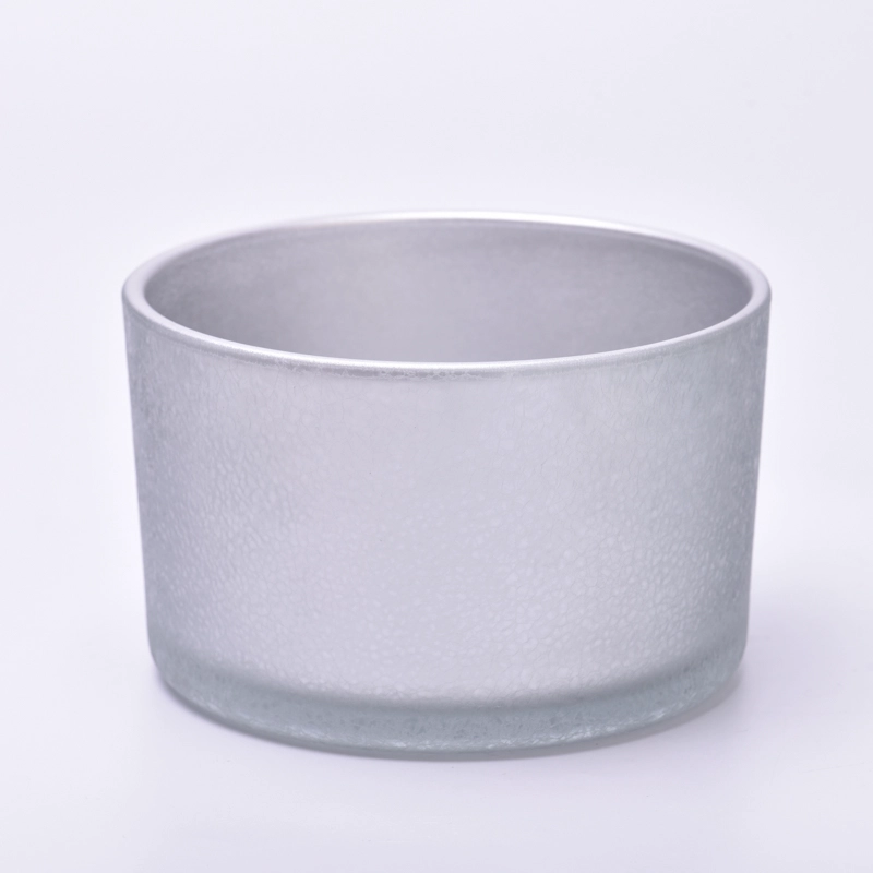 Christmas Decoration Silver Glass Candle Vessels Wholesale Christmas Decoration Silver Glass Candle Vessels Wholesale