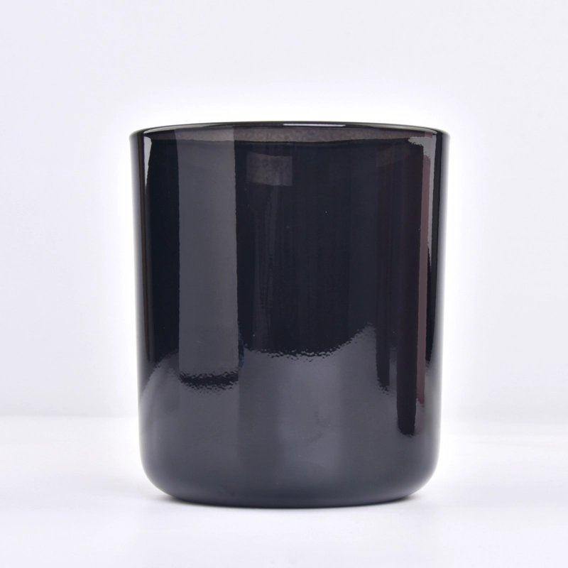 Black Glass Candle Holders 15oz Glass Candle Vessels Black Glass Candle Holders 15oz Glass Candle Vessels