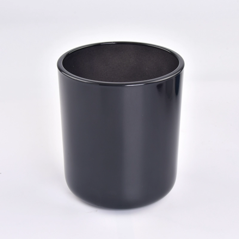 Black Glass Candle Holders 15oz Glass Candle Vessels Black Glass Candle Holders 15oz Glass Candle Vessels