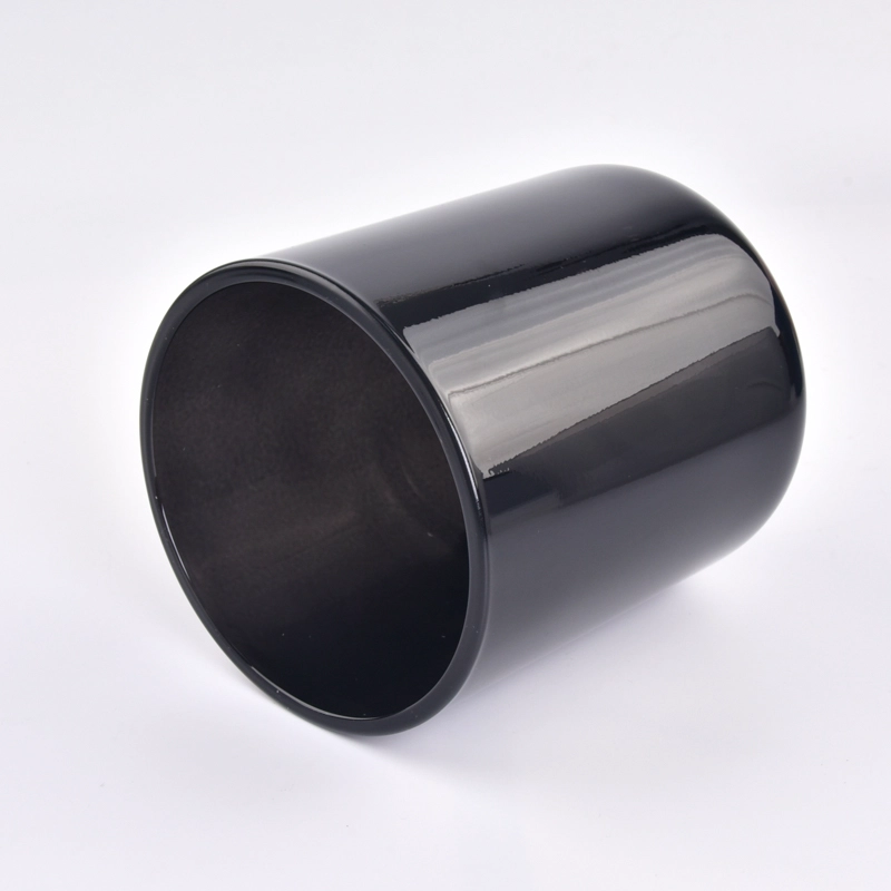 Black Glass Candle Holders 15oz Glass Candle Vessels Black Glass Candle Holders 15oz Glass Candle Vessels