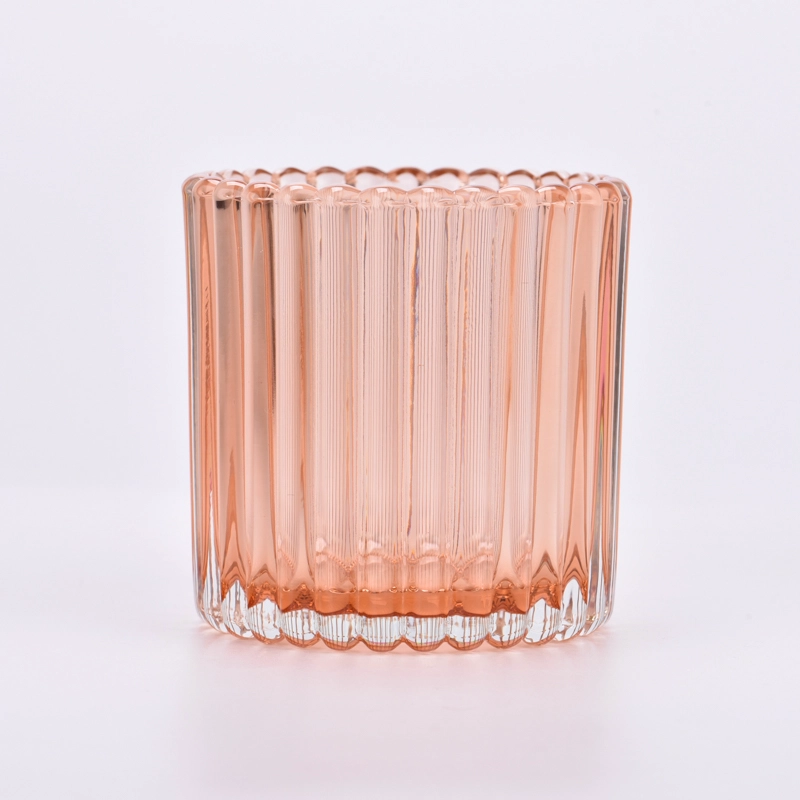 OEM Customimzed Glass Candle Holders Low MOQ Glass Candle Vessels OEM Customimzed Glass Candle Holders Low MOQ Glass Candle Vessels